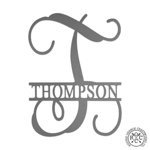 Rusted Orange Craftworks Co. OPTIONS_HIDDEN_PRODUCT Special Offer 16" Fancy Letter Monogram - Custom Metal Family Sign House Name Plates