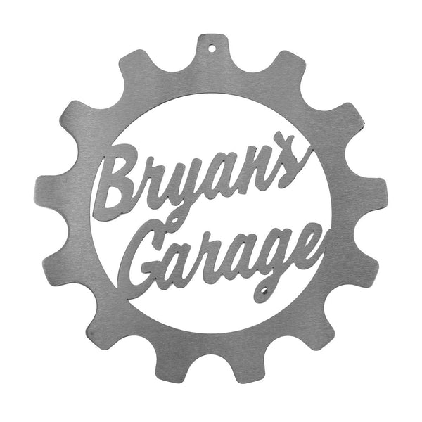 just for him garage sign