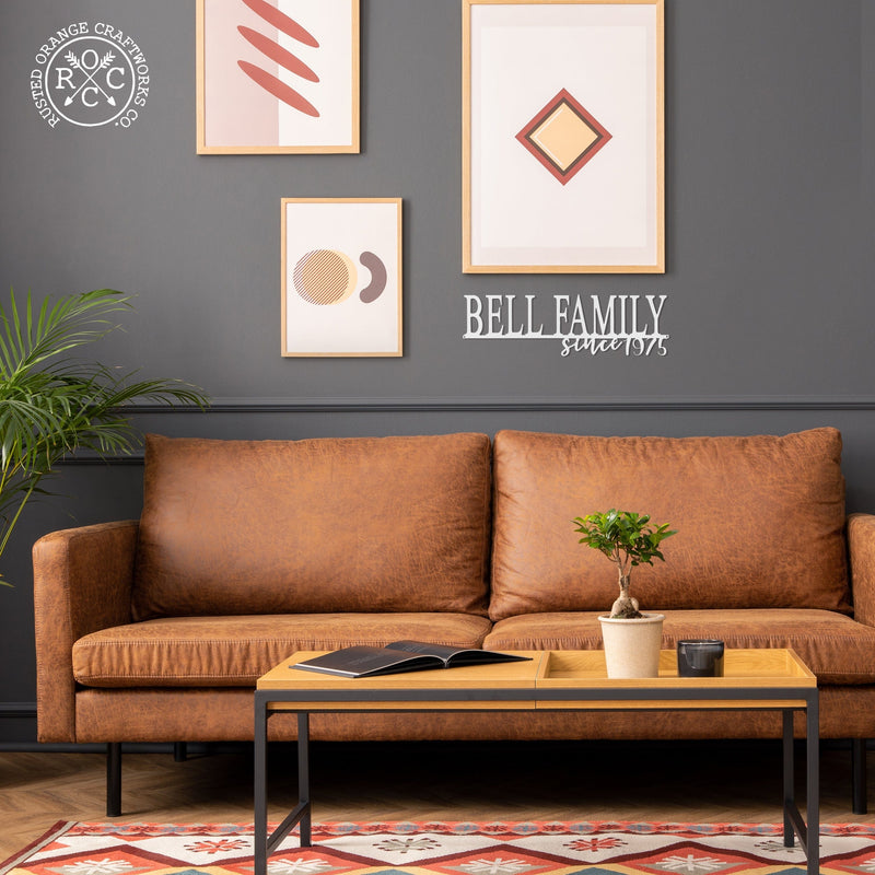 Rusted Orange Craftworks Co. OPTIONS_HIDDEN_PRODUCT Special Offer Our Happy Family  - 2 Styles Personalized Family Name Signs For Home Decor