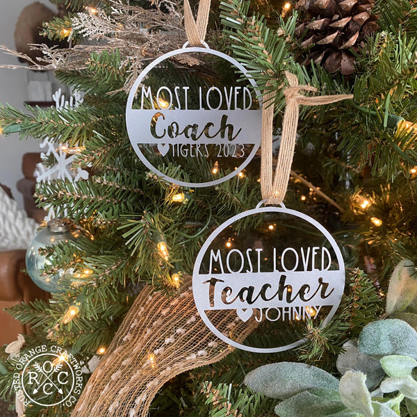 Rusted Orange Craftworks Co. Personalized VIP Thank You Gift Ornament for 1 - Appreciation Gifts For Friends and Loved Ones
