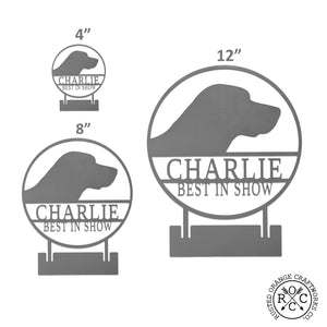 pet memorial plaque size options