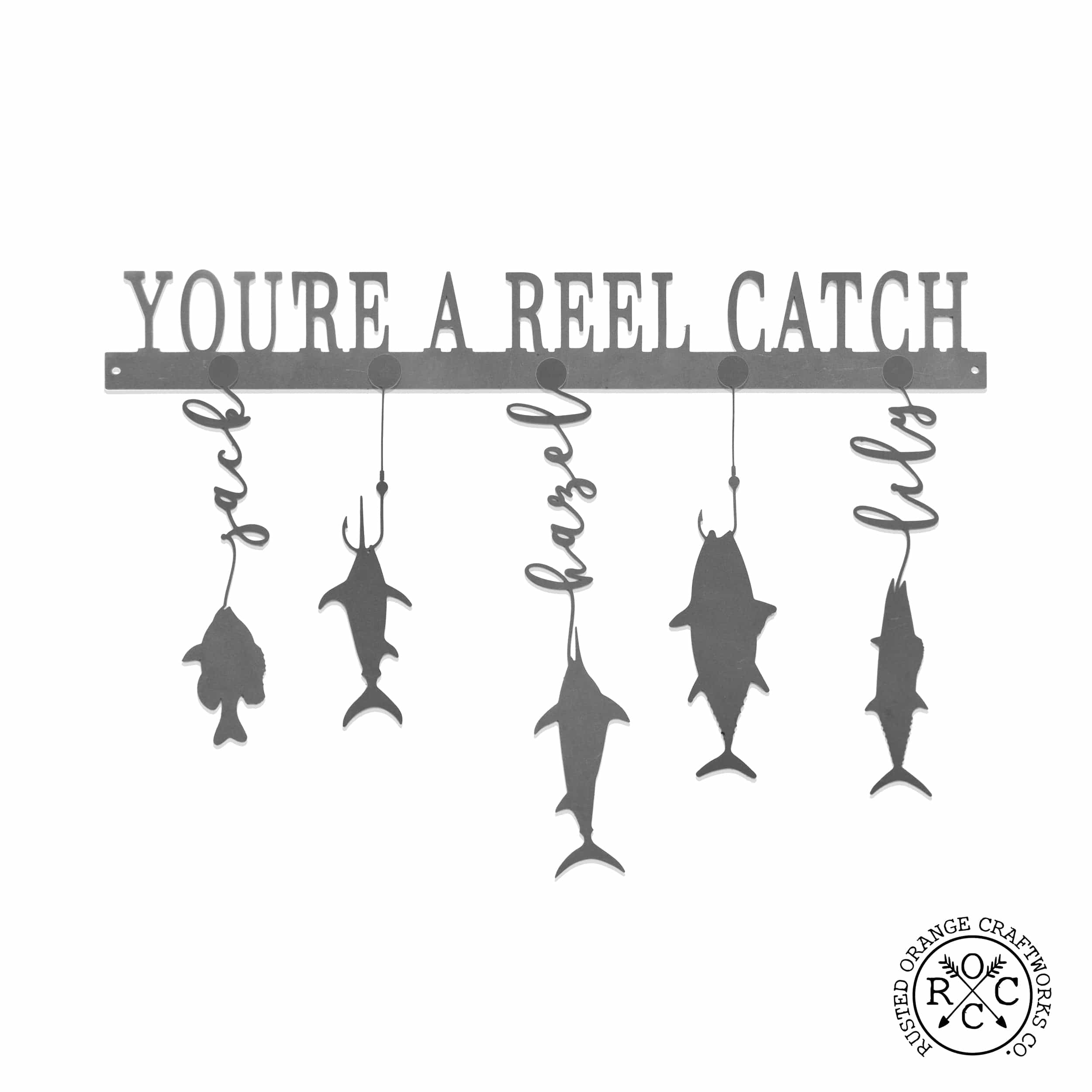 Reely Great Family Names Fish Sign Personalized Reely Great Family Names Fish Sign Personalized