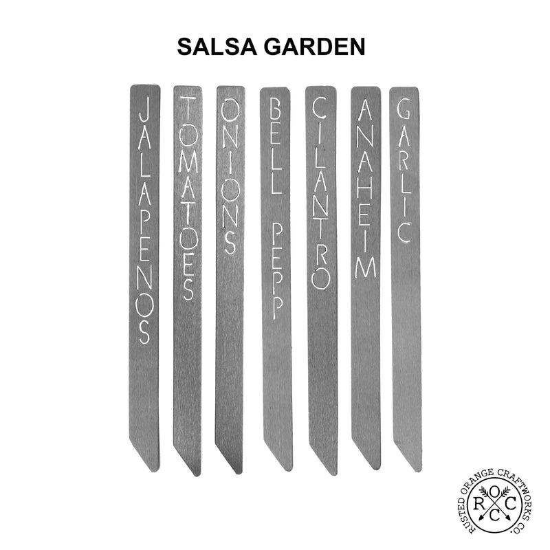 Salsa garden marker set