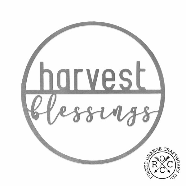Rusted Orange Craftworks Co. Seasonal & Holiday Decorations 11.5 inch / Harvest Blessings Minimalist Fall Greetings - 7 Styles - Front Door Hanging Decorations