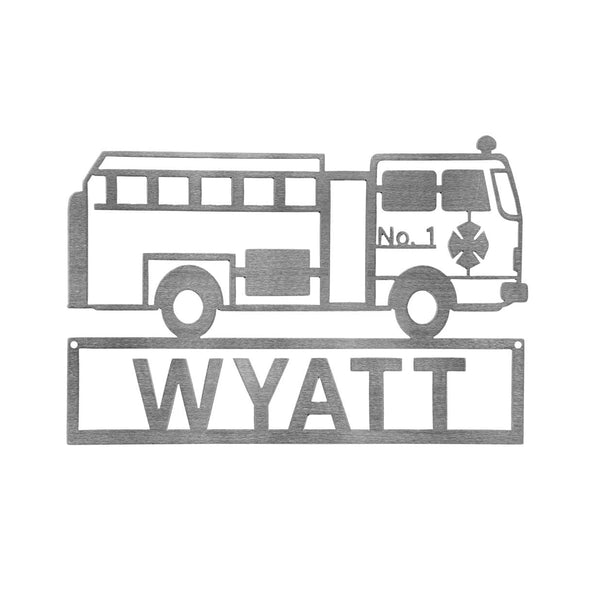 work truck sign firetruck style
