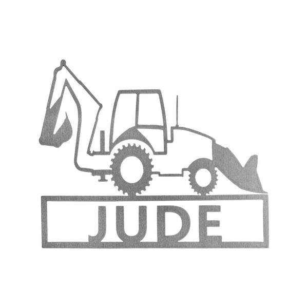 work truck sign loader style