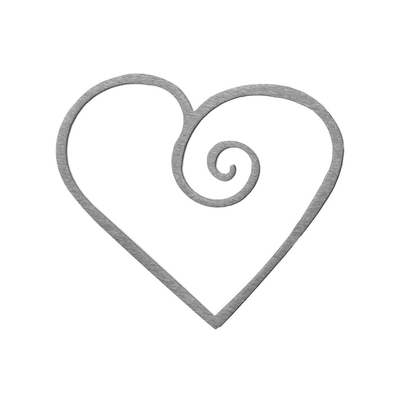 single swirl heart