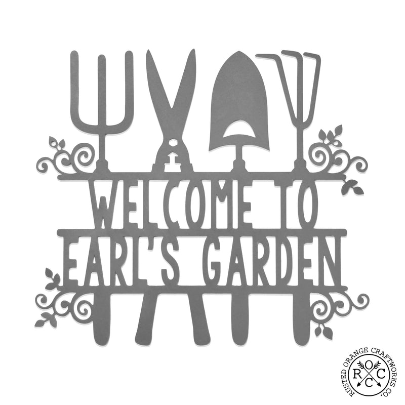 Welcome to Earl's Garden sign