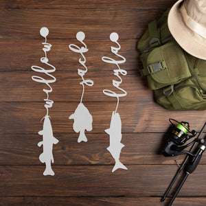 Rusted Orange Craftworks Co. Special Offer Reely Great Family Names Fish Sign Personalized - Father's Day, Dad, Grandpa