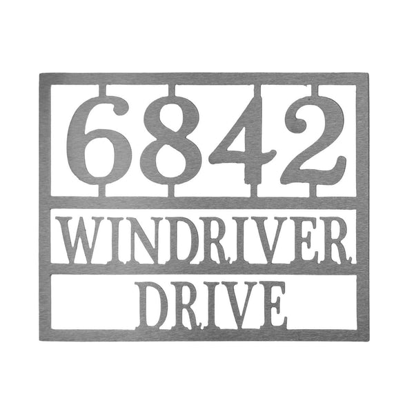 address sign
