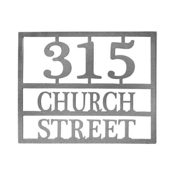 address sign