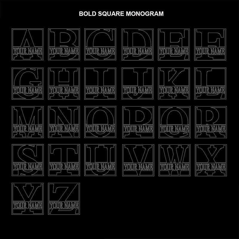monogram sign block styles sheet