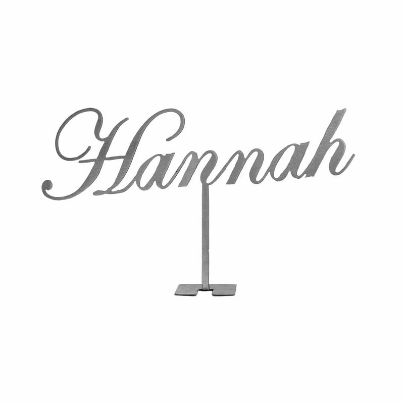 standing name sign