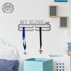 Rusted Orange Craftworks Co. Trophies & Awards Medal Holder - 30+ Styles - Medal Hanger Holder Display Rack for Awards or Ribbons