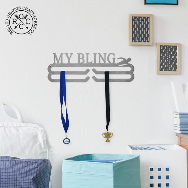 Rusted Orange Craftworks Co. Trophies & Awards Medal Holder - 30+ Styles - Medal Hanger Holder Display Rack for Awards or Ribbons