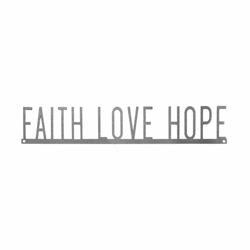 Faith love hope sign