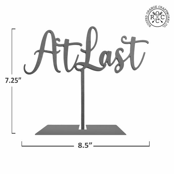 at last sign dimensions
