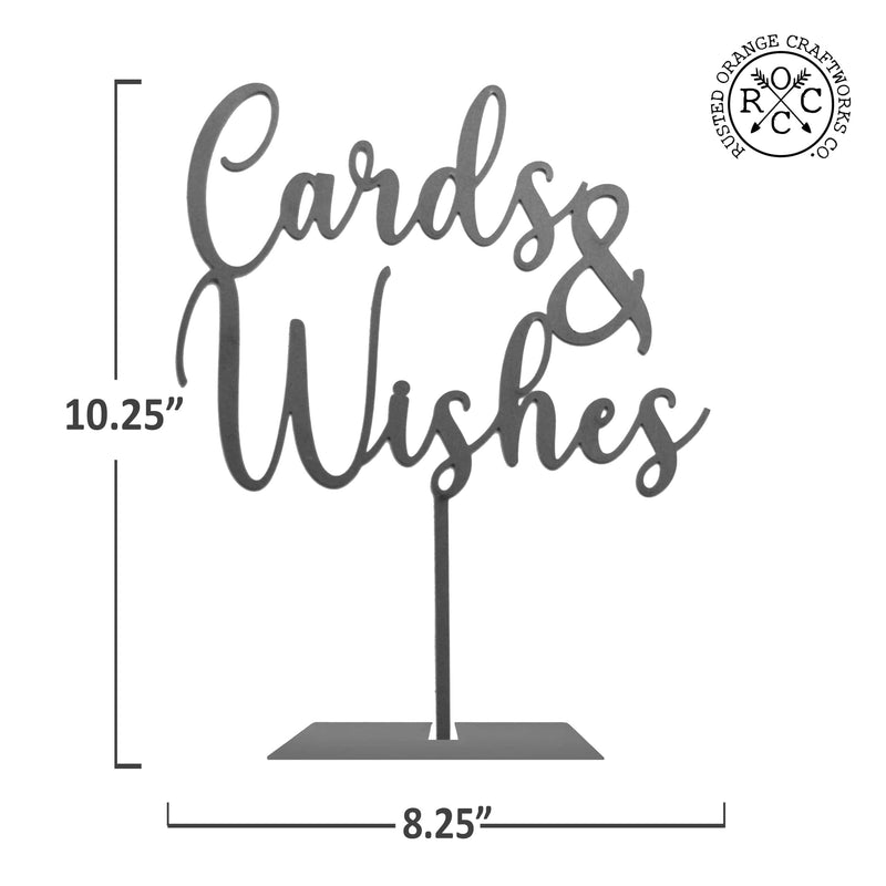 cards & wishes sign dimensions