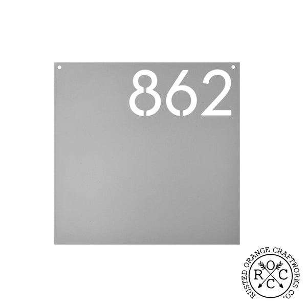 address sign