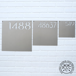 address plaque size comparison