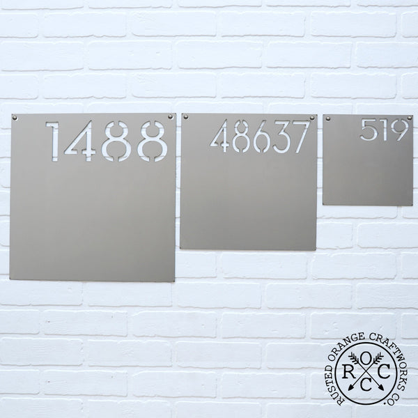 address plaque size comparison