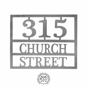 address plaque