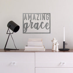 amazing grace sign on wall