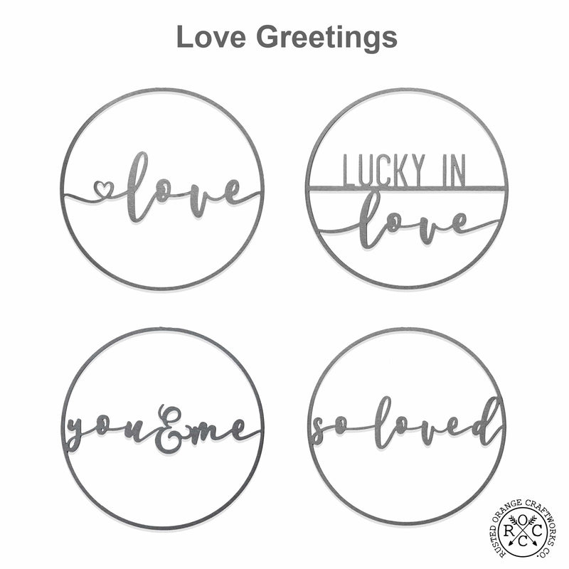 Rusted Orange Craftworks Co. Wreaths & Garlands Minimalist Love Greetings - Bedroom Decor For Wall Love Sign